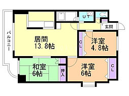 間取図画像 3LDK