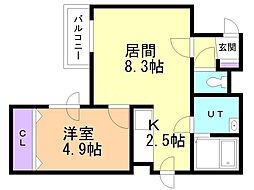 間取図画像 1LDK
