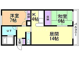 間取図画像 2LDK