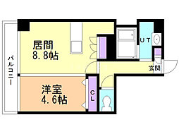 間取図画像 1LDK
