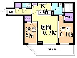 間取図画像 2LDK