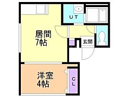 ラフィーネ南15条 2階