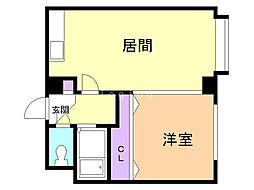 ＭＯＲＥ　ＴＯＮＤＥＮ 4階1LDKの間取り