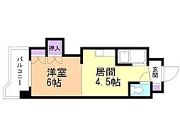 メゾン北1条 3階1DKの間取り