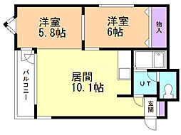 間取図画像 2LDK
