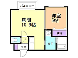 ドムス 1LDKの間取図画像