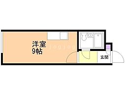 グランバリュー宮の森ノース ワンルームの間取図画像