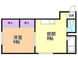 メゾンステラ2 1LDKの間取図画像