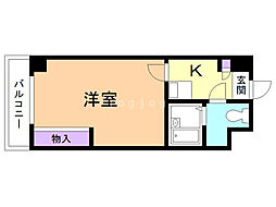 レオパレスさくら中央 1Kの間取図画像