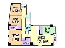 ユニコビルエクセル・シュール24軒 4LDKの間取図画像