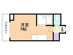 スカイハイツ ワンルームの間取図画像