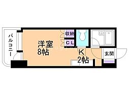 アン・セリジェ弐番館 1Kの間取図画像