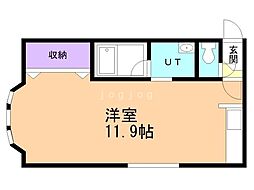 MSP722壱番館 ワンルームの間取図画像