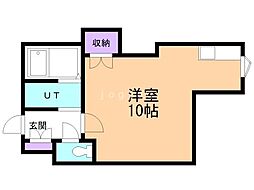 サンクレスト円山 ワンルームの間取図画像