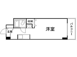 ラ・メール円山公園 1Kの間取図画像