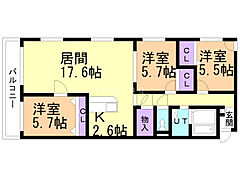 物件の間取り