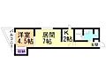 アルバローズ桑園2階5.3万円