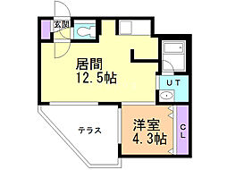 プレジオS11 1LDKの間取図画像