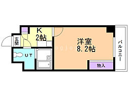レオパレスさくら中央 1Kの間取図画像