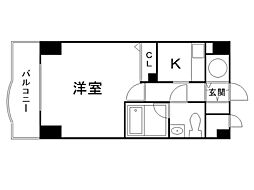 エステトーワ 1Kの間取図画像