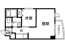 札幌レジデンス知事公館 1LDKの間取図画像