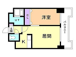 ロイヤルハイアット 1LDKの間取図画像