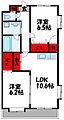 ボヌールプラージュ1階6.2万円
