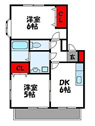 間取図画像 2DK