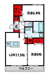 間取図画像 2LDK