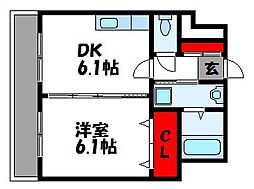 ゲレンデ天神 2階/-