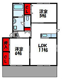 JR鹿児島本線 赤間駅 徒歩9分 2階/-