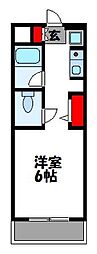 ABEビル 1Kの間取図画像