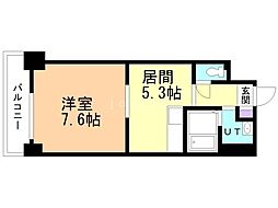 アクアトピア南郷通2 1DKの間取図画像
