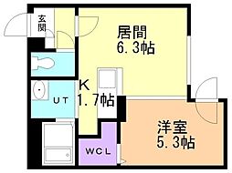 STELLAII(ステラツー) 1LDKの間取図画像