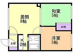 間取図画像 2LDK