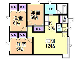 間取図画像 3LDK
