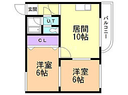 間取図画像 2LDK