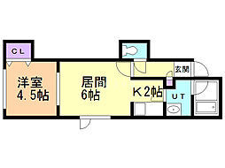 間取図画像 1LDK