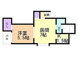 間取図画像 1LDK