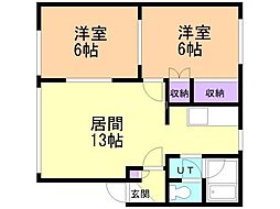 間取図画像 2LDK