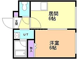 間取図画像 1DK