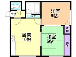 間取図画像 2LDK