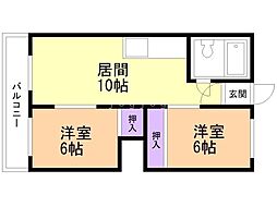 間取図画像 2LDK