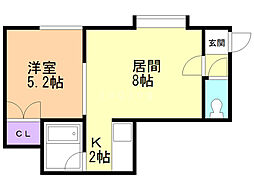 間取図画像 1LDK