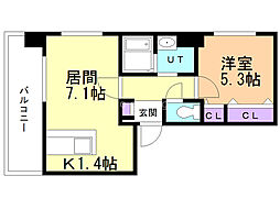 間取図画像 1LDK