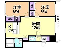 間取図画像 2LDK