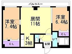 間取図画像 2LDK