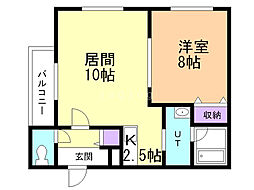 間取図画像 1LDK