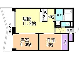 間取図画像 2LDK
