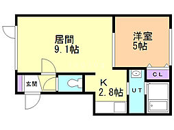 間取図画像 1LDK